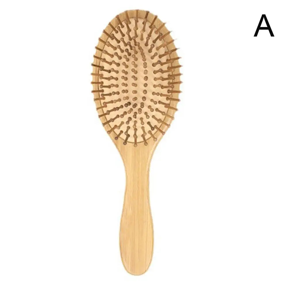 Bamboo Hair Brush, Paddle Detangling Hair Brush Wide-tooth And Tail Comb For Thick/Thin/Curly/Dry Hair
