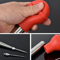 Stainless Steel Turkey Baster Cooking Turkey Chicken Oil Dropper BBQ Food Flavour Baster Syringe Tube Pump Pipe Kitchen Tools