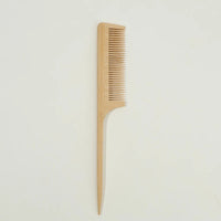 7pcs Multiple Types Natural Bamboo & Wood Handmade Combs Collection, Wide & Fine Teeth